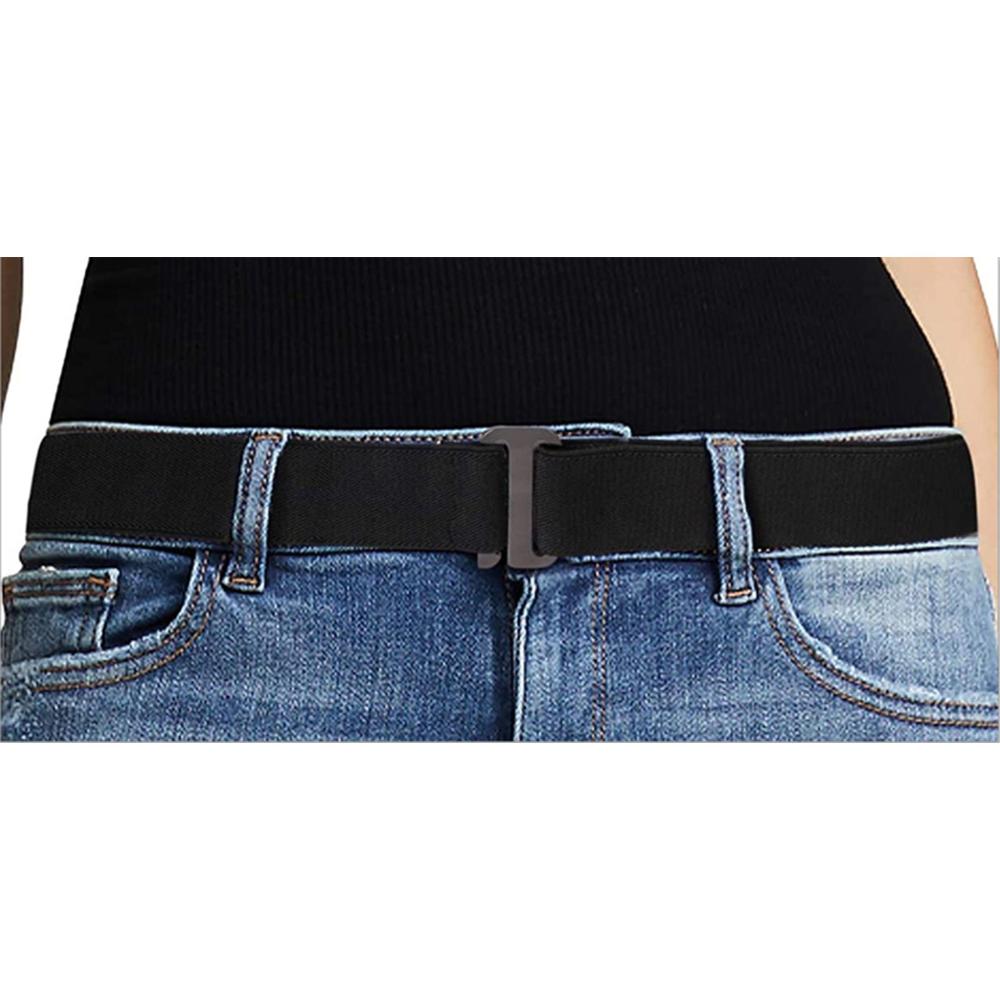 Casual Knitted Pin Elastic Belts Buckle Braided Belts Fashion Bulky Sweater Tuck Band  Men Women