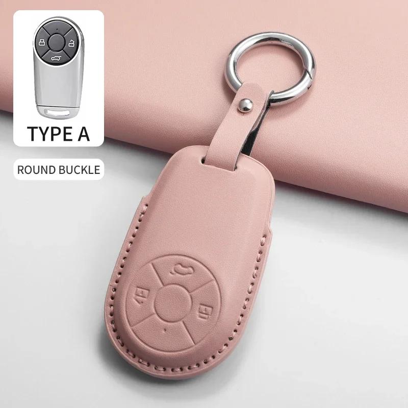 Car Key Case Cover Shell Fob for Great Wall ORA Good Cat White Cat GT IQ RI Funky for HAVAL H6 M6 PU Auto Key Bag Accessories