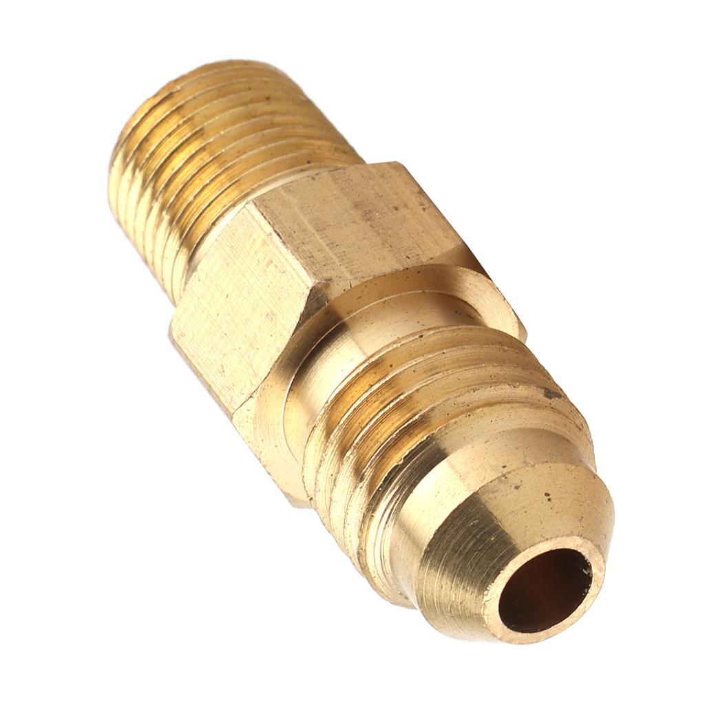 Brass Oil Gas Fitting Coupler Straight AN4 Male To 18in Male NPT Adaptor Connector