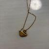 Used Beautiful Swarovski Iconic Swan Necklace Black Gold