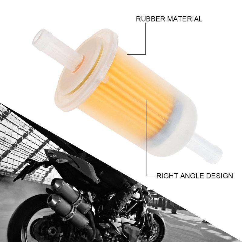 8mm Motorcycle Oil Filter Inline Gas Fuel Filter Motorbikes Scooter Filters Tool for Street Dirt Bike Motorbike ATV