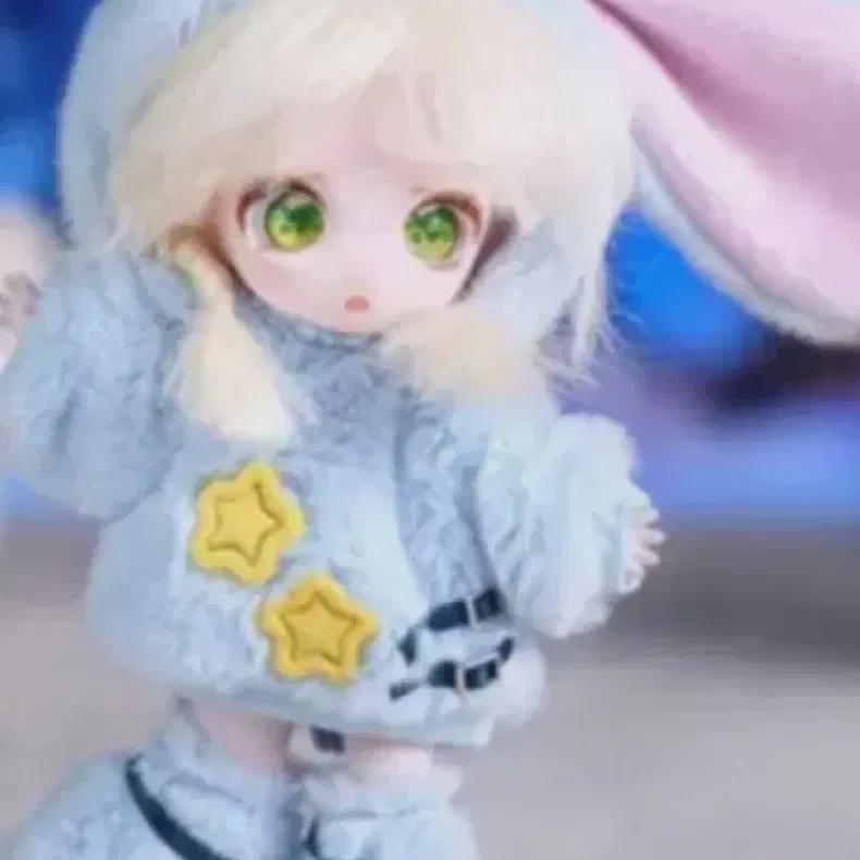 

Obitsu Rabbit Hoodie Fur Coat Sell Obitsu Clothes Hoodie Light Blue