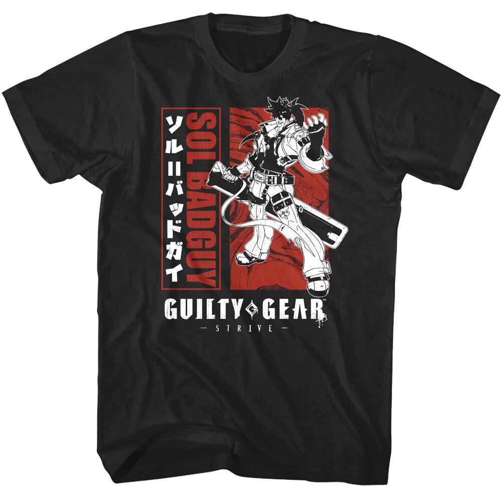 Guilty Gear Strive Sol Badguy Men T Shirt Anime Characters Arc Video Game S