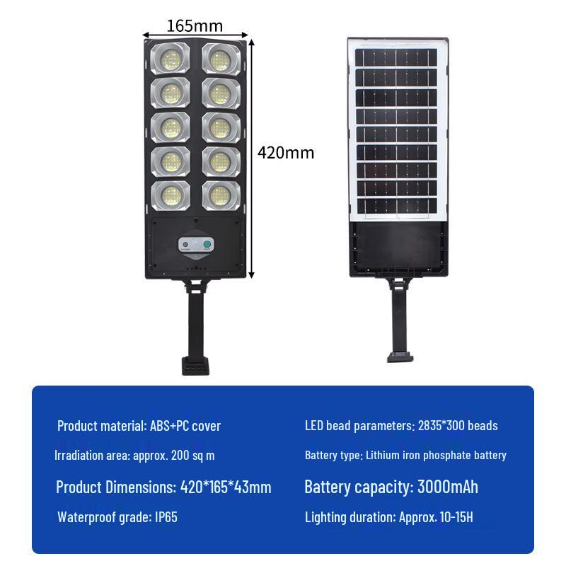 Remote-Control Solar Street & Garden Light with Motion Sensor