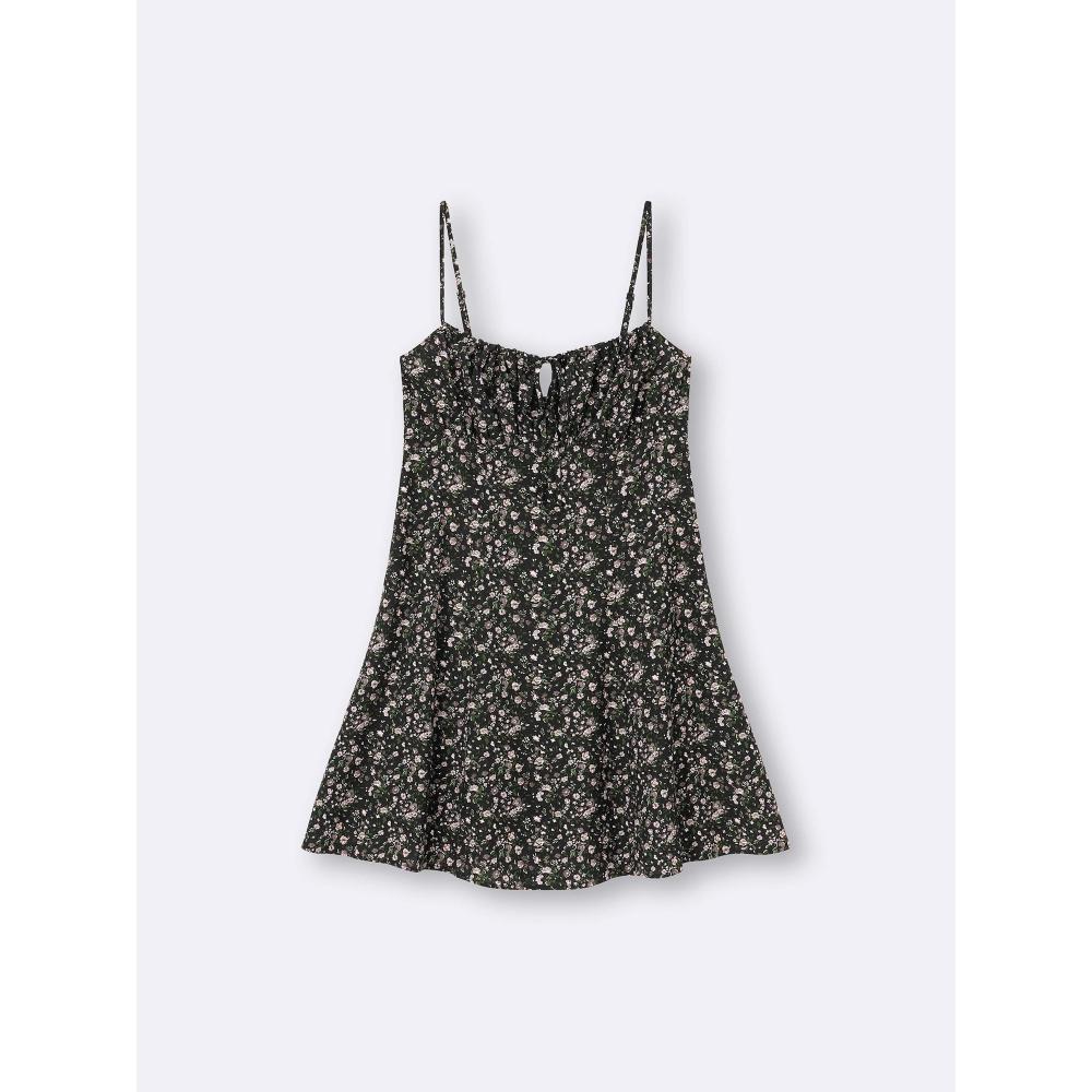 Gu By Uniqlo Flower Print Mini Camisole Dress+x