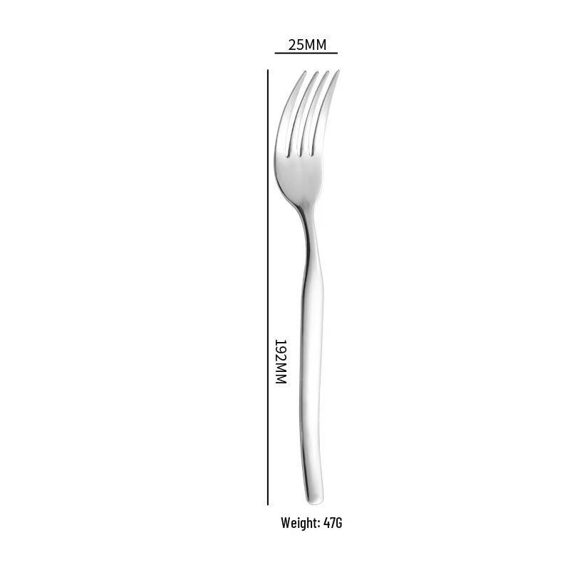 Mirror Polished 304 Stainless Steel Cutlery Set: Knife, Fork, Spoon – Ideal for Hotels and Western Restaurants