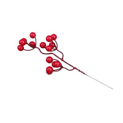 Holly Berries Branches Faux Berry Branches Red Berries Christmas Decor for Winter Holiday Home DIY Ornaments