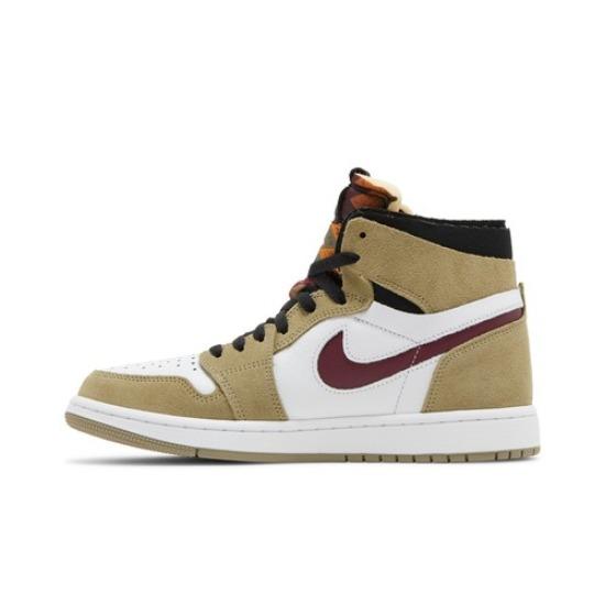 Air Jordan 1 Zoom Comfort Neutral Olive Cherrywood Men's CT0978-203