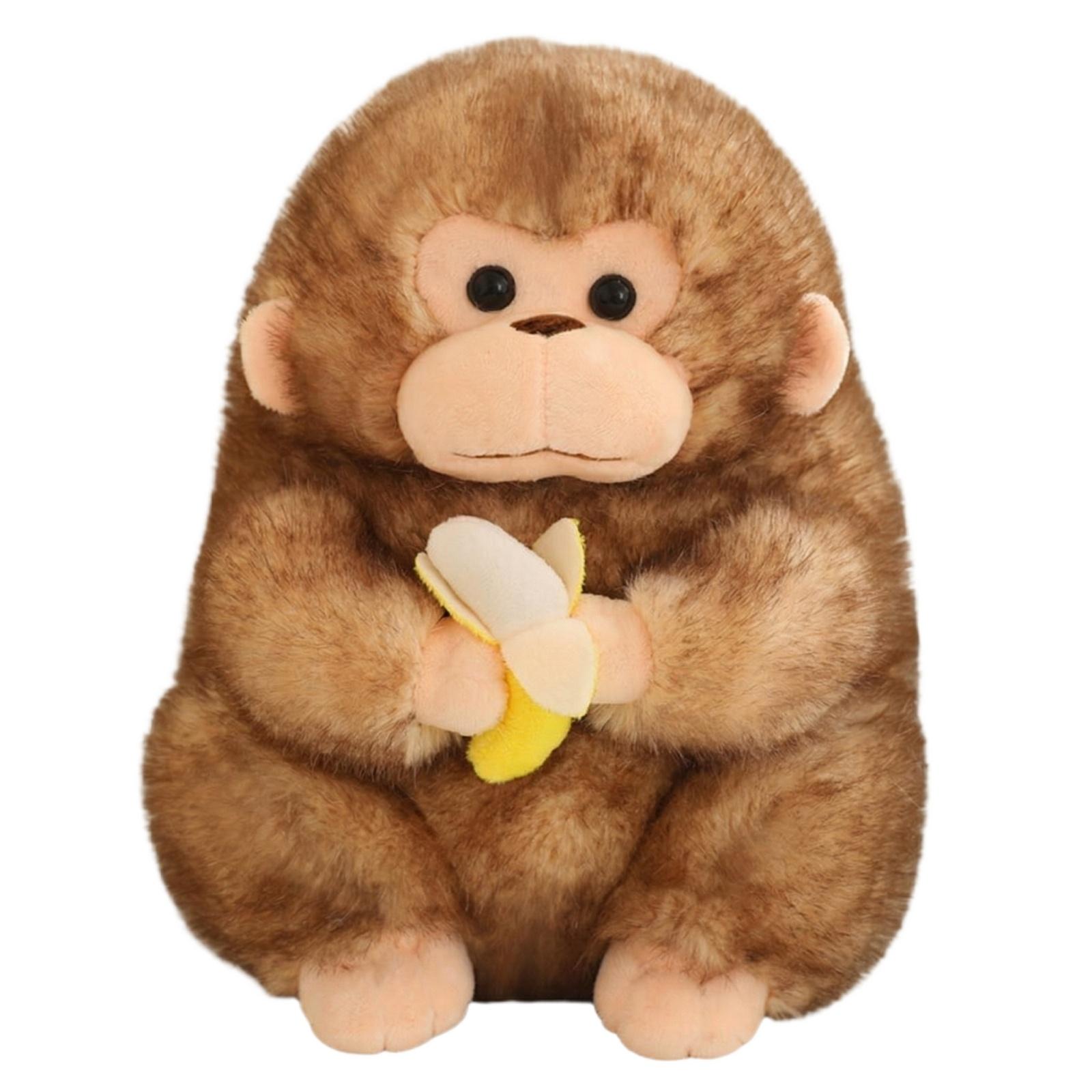 

Cute And Adorable Little Monkey Plush Toy, Children s Comfort Stuffed Animal, Boy s Birthday Gift One Size коричневый