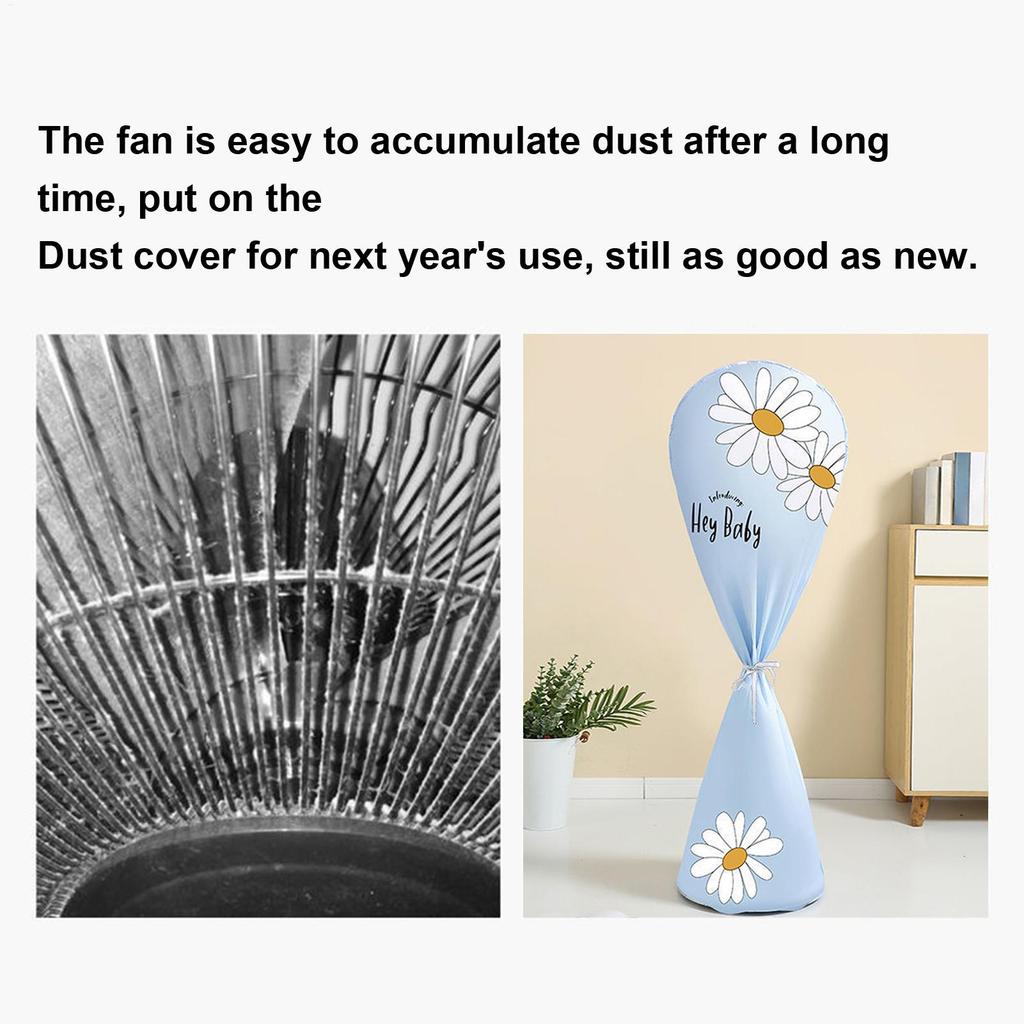 Pedestal Fan Storage Cover Dustproof Electric Fan Sleeve Protective Cover Indoor Outdoor Fans Protection Case