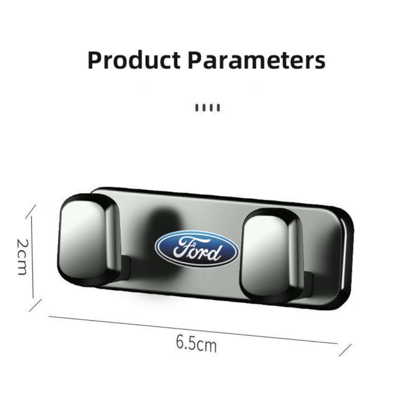 KKHK4 Car Interior Accessories Zinc Alloy Storage Hooks For Ford S MAX Ranger Focus Fiesta Mondeo Kuga Mustang Escort KA Ecospor