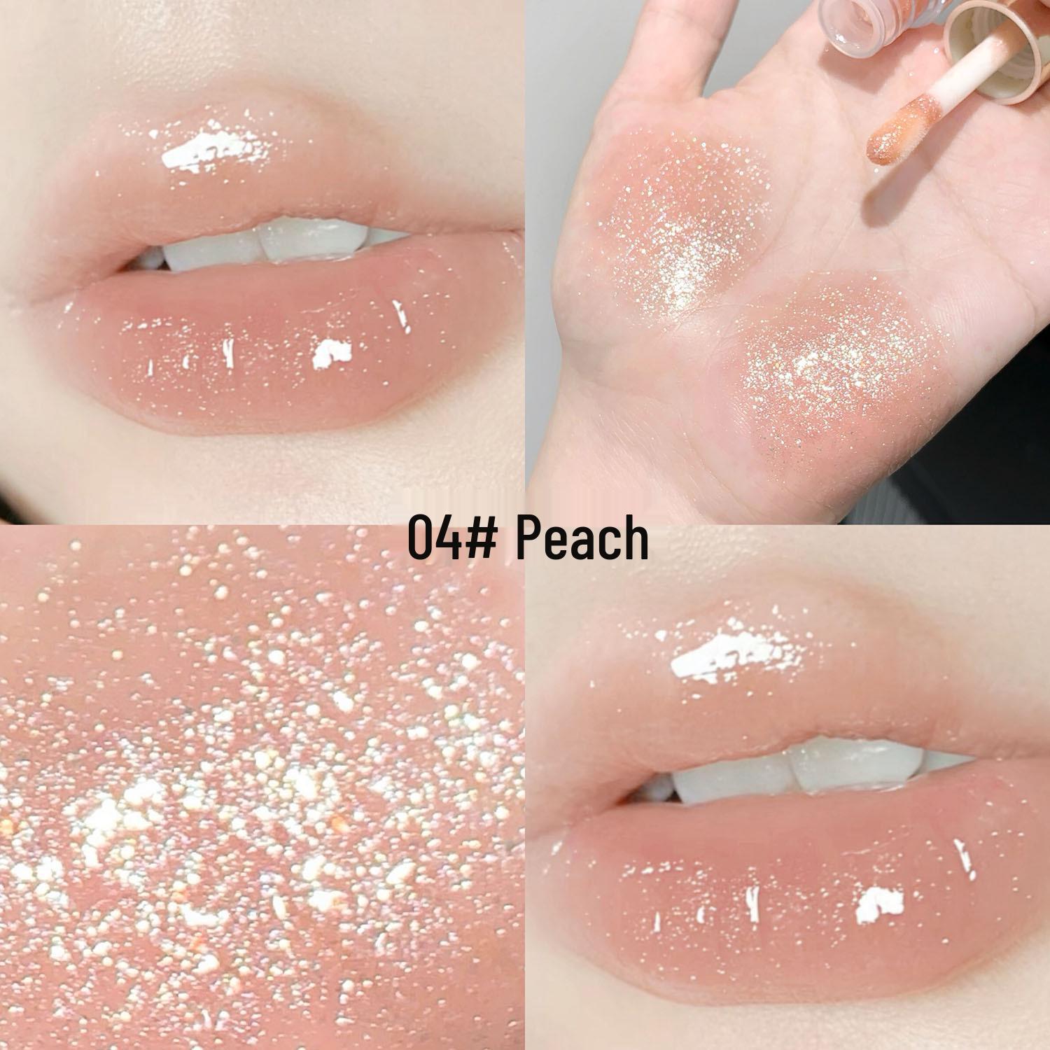 

SHAQINUO Увлажняющий сияющий блеск для губ с шиммером и зеркальным финишем