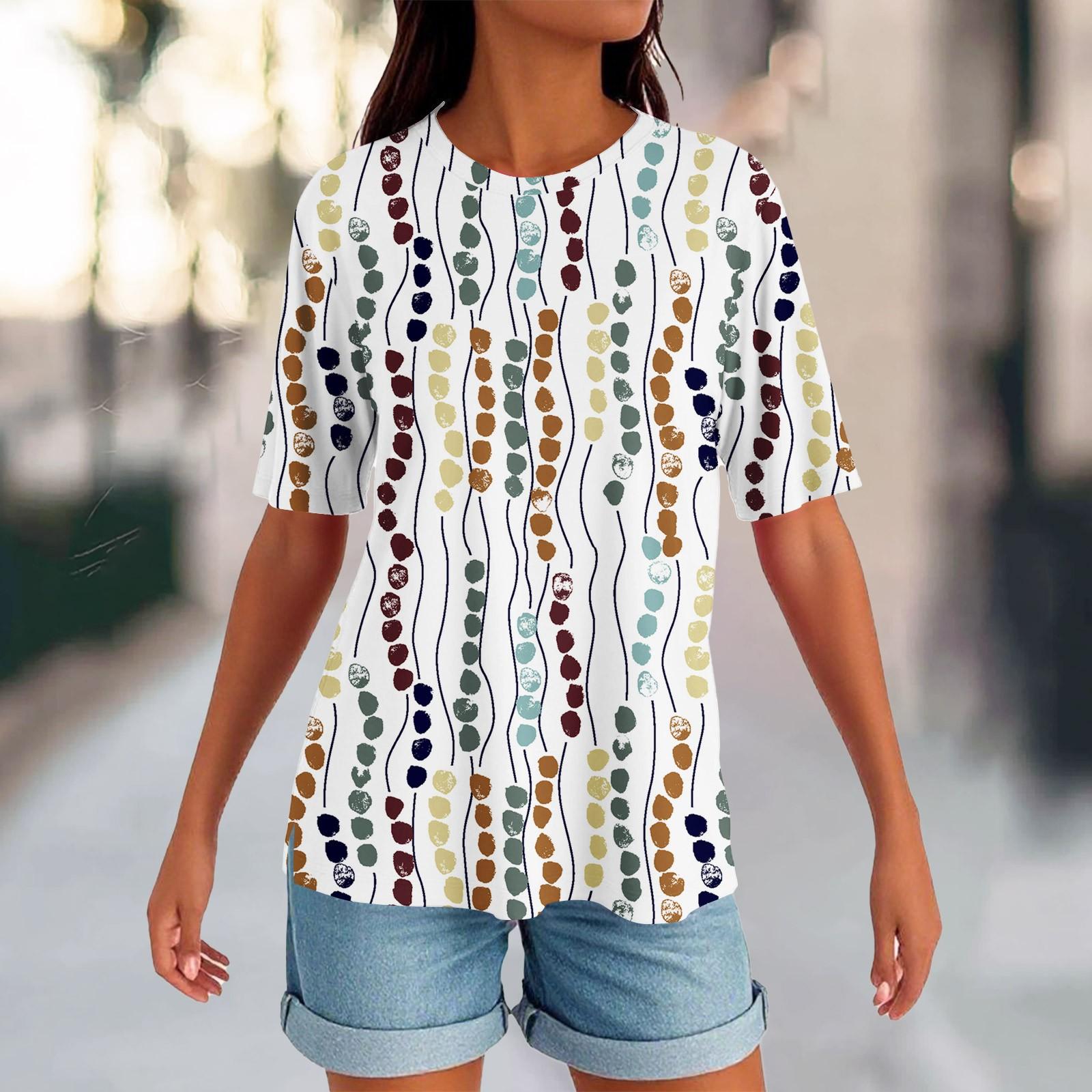 

Женский круглый вырез с разрезом по низу, модный повседневный однотонный топ с короткими рукавами M жёлтый