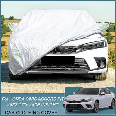 Tam araba kılıfı Yağmur Don Kar Toz Su Geçirmez Honda Accord City Ballade Civic JAZZ FIT Insight ZE4 JEDE Hatchback Sedan