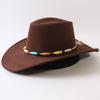 Popular European and American Classic Big-brimmed Western Cowboy Hat Men's and Women's Outdoor Fashion Anti-sun Cowboy Hat Jazz Hat