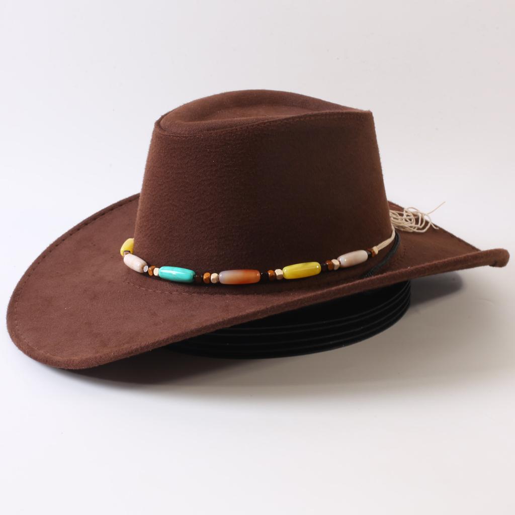 Popular European and American Classic Big-brimmed Western Cowboy Hat Men's and Women's Outdoor Fashion Anti-sun Cowboy Hat Jazz Hat