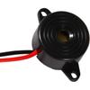 Alarm Buzzer, 3-24V Piezo Electronic Tone Buzzer Alarm Continuous Sound Cable Length 100mm Electronic Buzzer Alarm for Computers Printers