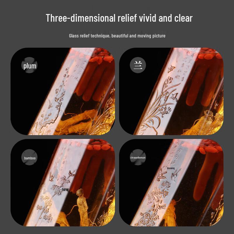 BJ Thickened Glass Alcohol Infusion Jar