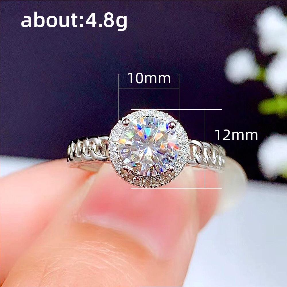 Neue Luxus Silber Farbe Hochzeit Bands frauen Ringe Einzigartige Kette Seite Design Mode Vertraglich Weibliche Zubehör Schmuck