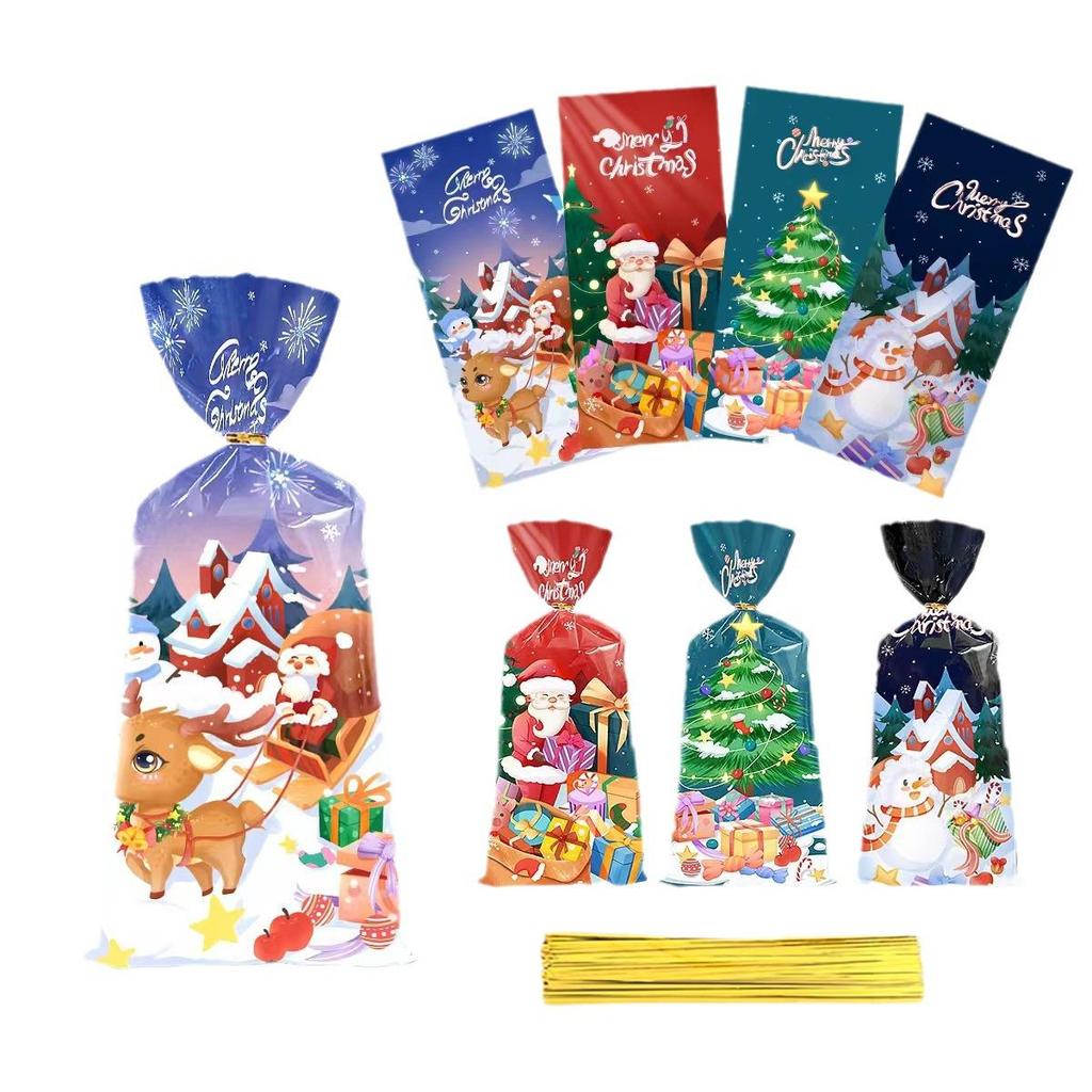 Süßigkeiten Keks Weihnachtsmann & Schneemann Geschenktüte 2024