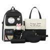 High School And Junior High School High Capacity Student Backpack Set Of Four Backpacks 2023 New Student Korean Color Contrast Casual Backpack