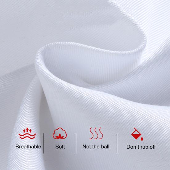 Chef Coat Stand Collar Long Sleeves Pockets Embroidery Breathable Anti-dirt Cooking Clothes Men Women Chef Work Uniform Jacket for Restaurant
