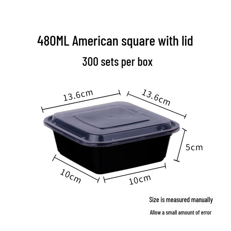 

Sweet Elegance Disposable 480ml Square Food Container