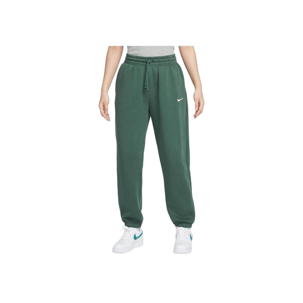 Nike Comfortable Versatile Casual Knitted Sports Pants Women Bottoms Dark-Green FZ5997-338