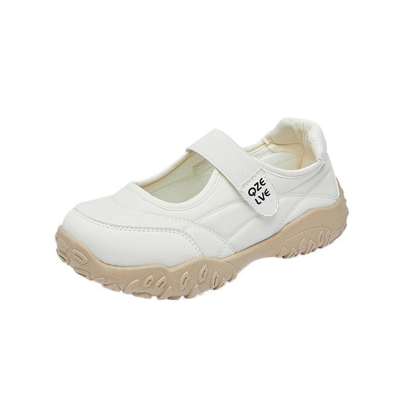 Koreanischer Stil Klettverschluss Hohlmaschen Dad Schuhe für Damen 2025 Sommer Neu - Ins Trendige Atmungsaktive Studenten Freizeit-Sneakers