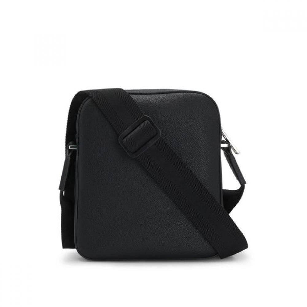BOSS Three Pocket Logo Reporter Bag Black  Sp25 