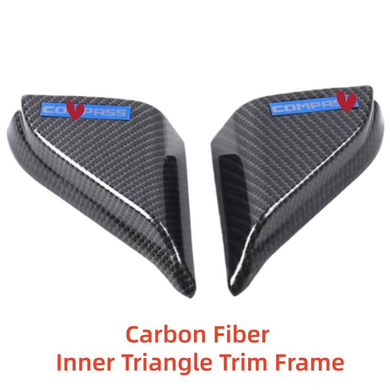Car Upgrade Styling Inner Triangle Trim Frame For JEEP Compass 2017 2018    Modification Decoration Accessories