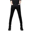 Sommer Herren Jeans Frühling und Herbst Hosen Herren Schwarz Trend Casual Stretch Freizeit Flut Modelle Kleine Beinhosen Hosen