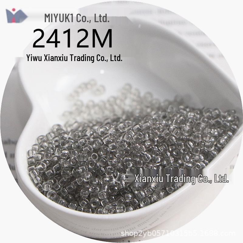 MIYUKI 3mm Transparent Glass Seed Beads for DIY Jewelry Making