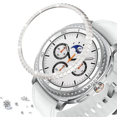 Dla Samsung Galaxy Watch 8 classic 46mm Metalowa Ramka Pierścień Bezelowy Diamentowa Osłona Obudowa Ochronna Galaxy Watch 8 Classic Ochronny