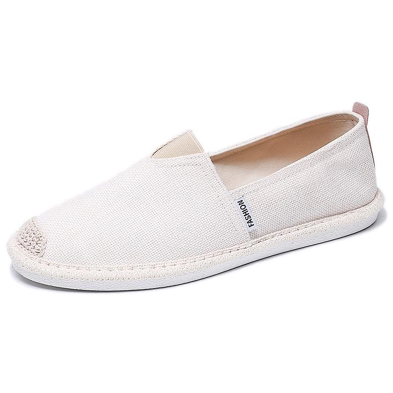 Men's Summer Breathable Linen Slip-On Loafers with Deodorant