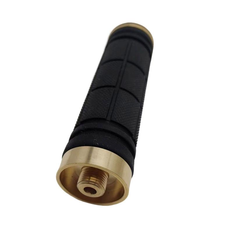 Quick Connecting Gas Lamp Adapter Copper Rubber Texture Outdoor Gas Lights Connectors for Night Camping Extended Handle