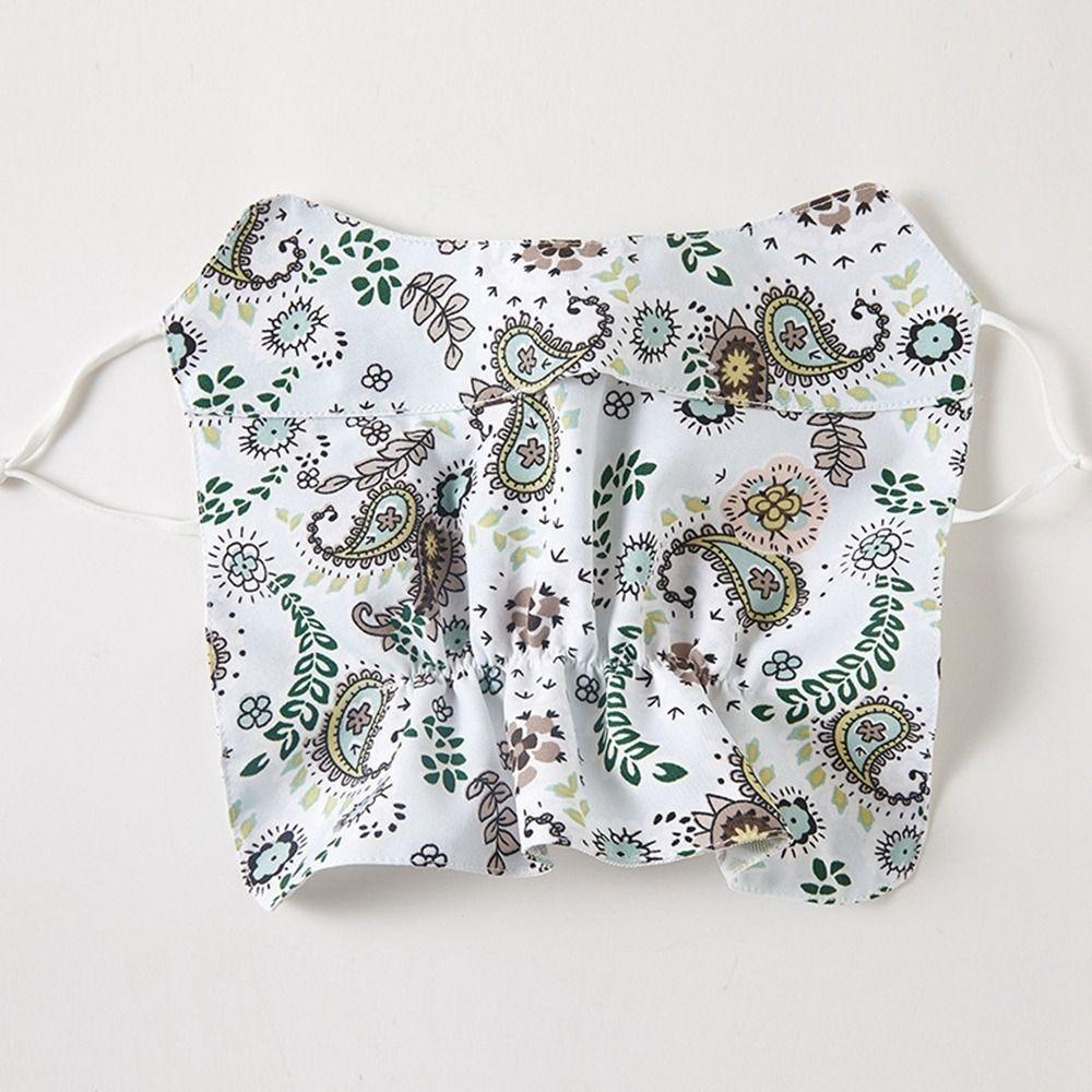 

Cashew Ice Silk Face Cover UV Protection Neck Wrap Thin Summer Sunscreen Mask Riding белый