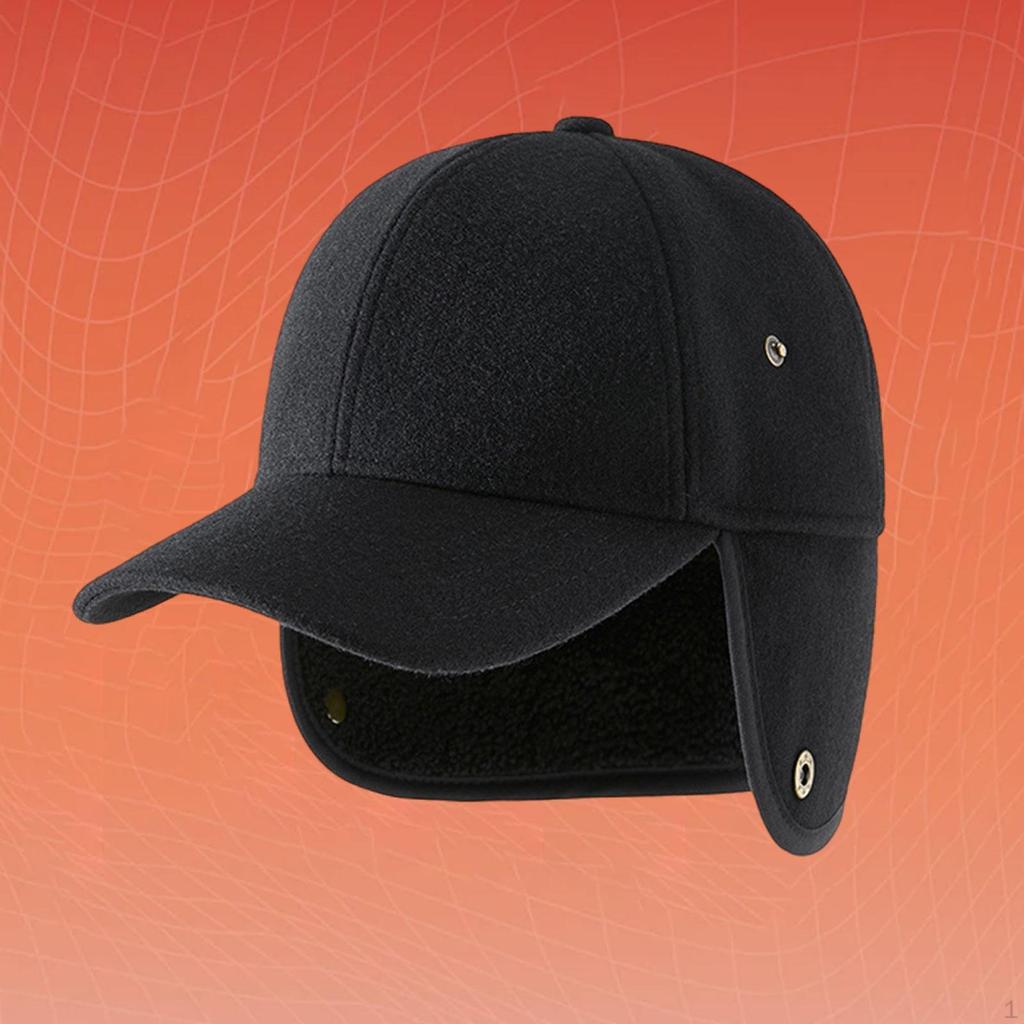Mens Winter Fleece Hat Basketball Cap for Backpacking Outdoor
