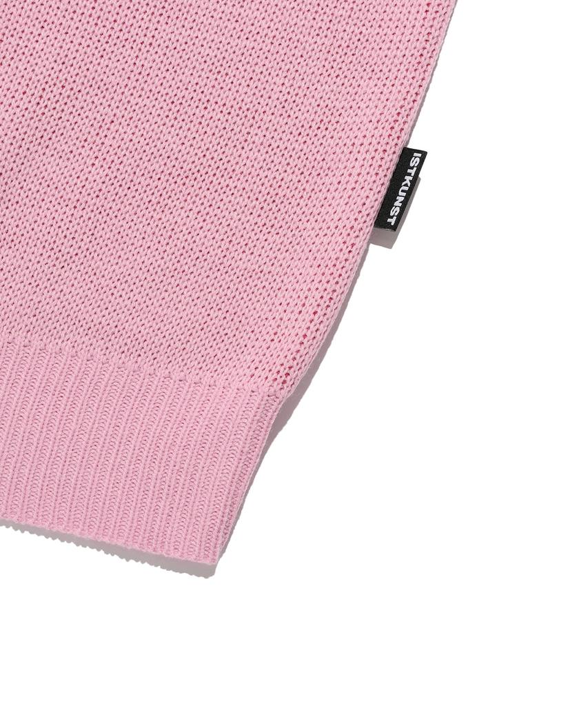 ISTKUNST Does Not Teach Knit_Pink(Ik2Efmk604A)