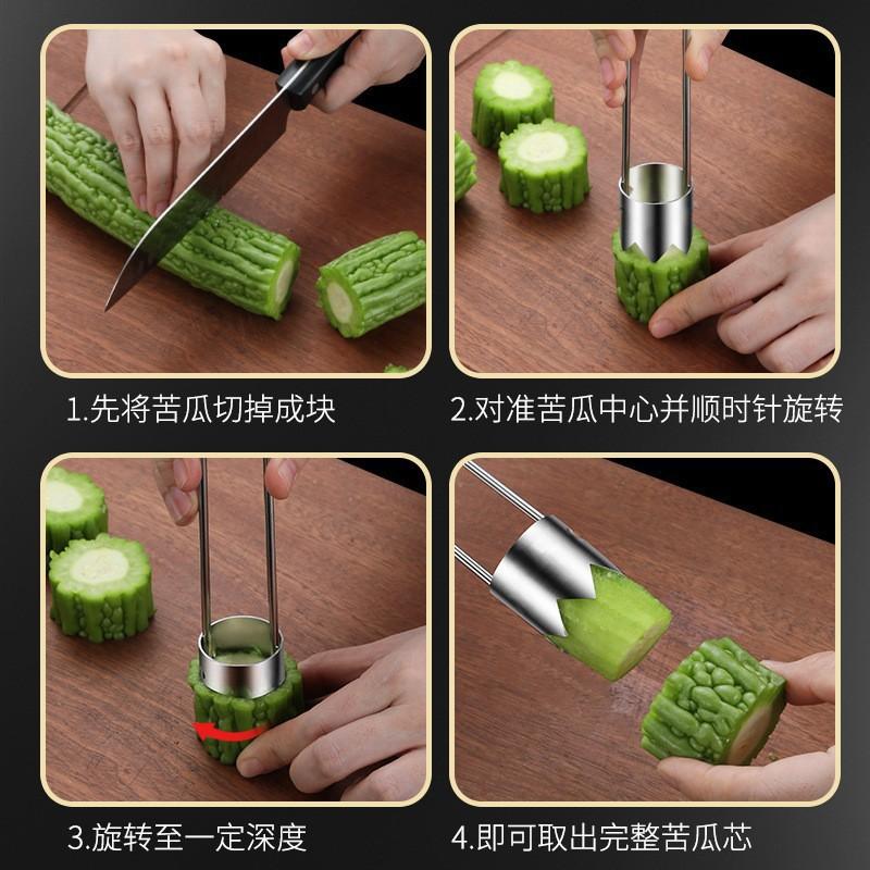 Tragbarer rostfreier 304 Edelstahl Kernentferner für Birnen und Äpfel Scharfer gezahnter Schneider Langlebiges Handwerkzeug für Gemüse