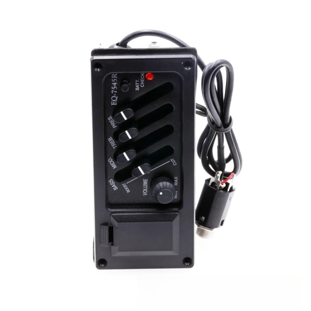 Akustik-, Folk- und Klassikgitarren-EQ-Tonabnehmer Akustisch-elektrische Gitarren-Tonabnehmer EQ 7545R Gitarren-Tonabnehmer