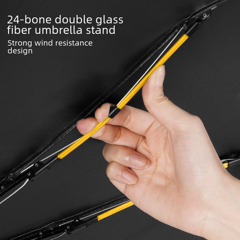 24-Rib Automatic Folding Women's UV Protection Sunshade Umbrella