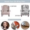 Copridivano per poltrona Wingback, 2 pezzi/set, copridivano elasticizzato, copripoltrona, protezione per mobili, fondo elastico per soggiorno