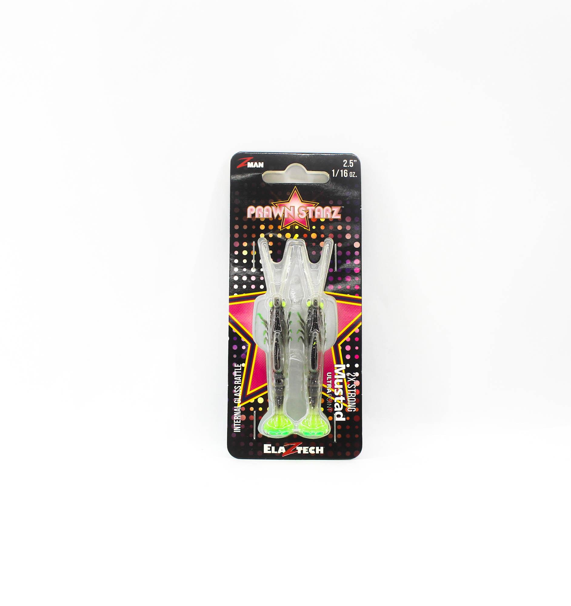 

Zman Soft Lure PrawnstarZ 2.5 Inch 2/Pack Glow Chartreuse (2510)
