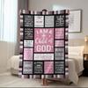 1Pc Bible Scripture Flannel Blanket, Warm Printed Blanket Based On Inspirational Quotes Of Faith, Nap Blanket, God Jesus Gift
