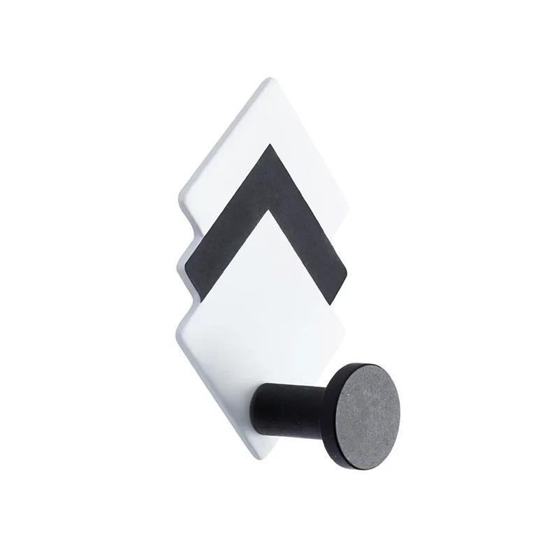 Кованый Железный Геометрический Крючок с Бесшовной Креативностью Нет Необходимости Сверлить Отверстия Кухня Ванная Комната Дверь Задний Крючок S