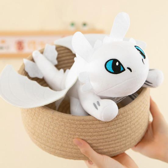 Drage plysjleketøy med bevegelige vinger Flyvende Tannløst Motorsykkel Soltak Dragedekorasjon Bilinteriørtilbehør