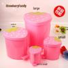 Strawberry Flip-Top Mini Desktop Trash Can 
