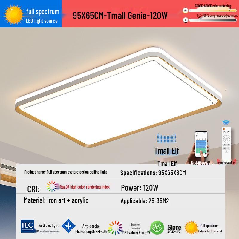 2025 LED Eye-Protecting Full Spectrum Ceiling Light for Bedroom and Living Room - Modern and Simple Design