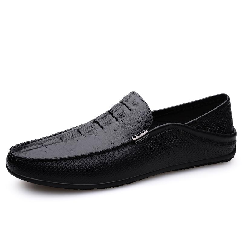 

Модные брендовые мужские туфли из натуральной кожи, универсальные для мужчин, деловая повседневная обувь, повседневные мужские туфли на плоской подошве, мужские мокасины с мягкой подошвой 37 чёрный